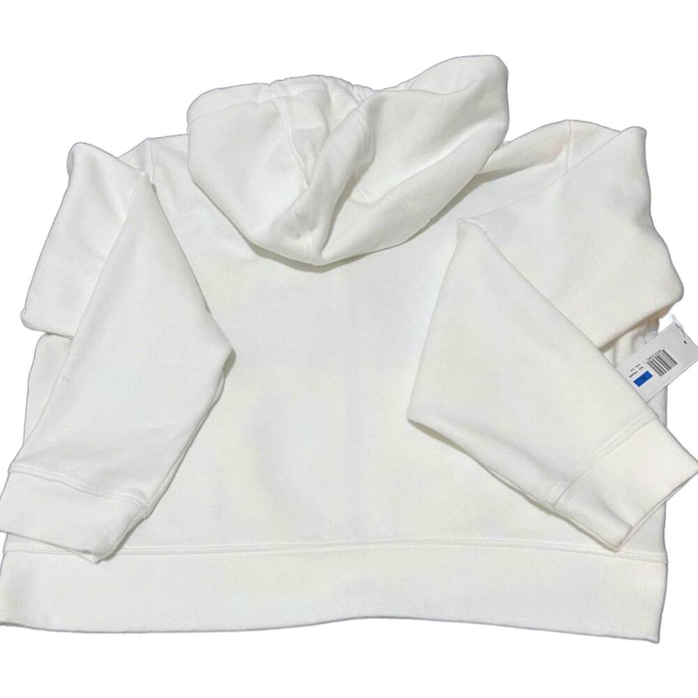 DKNY Sport Studded Logo Full-Zip Hoodie "White / Silver" Women's XL | NWT - Picture 3 of 4